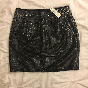 J. Crew Sequin Mini Skirt